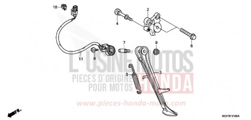 BEQUILLE CBR1000RRC de 2012